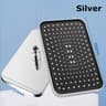 High Pressure ABS Rainfall Shower Head Adjustable Angle AntiClog Nozzle Water Saving Bathroom Acces 6