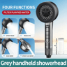 Multifunctional Shower Head New Filter Booster Fourspeed Adjustment Water Seal Bathroom Accessory 9
