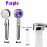 Handheld Shower Head Shower Booster With Filter Propeller Turbine High Pressure Nozzle Small Waist  8