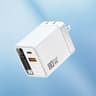 Retractable Cable USB C Fast Charger Quick Phone Adapter 0