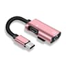 USB C Audio Splitter Type C Female To Jack Male Headphone Cable Converter 9