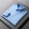 Mens Business Top Long Sleeved Casual Solid Color Shirt Non Ironing Wrinkle Resistant 4