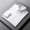 Mens Business Top Long Sleeved Casual Solid Color Shirt Non Ironing Wrinkle Resistant 1