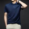 Comfortable Breathable Top Mens Fashion Solid Short Sleeved Polo Shirt Summer 7