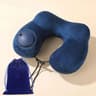 Portable Ushaped Inflatable Travel Pillow Neck Support Comfortable Sleep Pad Air Compression Inflat 5