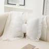 Plush PP Cotton Sofa Pillow With Pink Bow Lace Decoration Bed Sofa Support Pillow Car Seat Matching 6