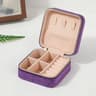 Velvet Jewelry Box For Women Necklace Ring Earrings Organizer Portable Zipper Travel Jewelry Holder 6