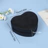 HeartShaped Jewelry Box Portable Travel Necklace Pendant Ring Earrings Storage Leather Zipper Cute  5