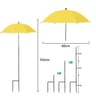 Weatherproof Sun Shade Cloth Umbrella Plant Shade With Metal Stake Outdoor Flowers And Potted Plant 8