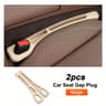 Pair Car Seat Gap Filler Universal Side Seam Plug Leak Proof Storage Organizer For Interior 8
