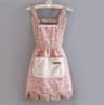 Lovely Canvas Apron For Women Kitchen Cooking Household Wear Antifouling And Breathable Cleaning Su 5