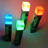 USB Rechargeable Brownstone Torch LED Night Lights Table Light For Game Room Decoration Kids Birthd 0
