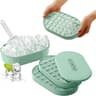 Stackable Double Ice Cube Tray With Lid And Case Ice Cubes With Container And Spoon Included BPA Fr 6