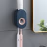 Automatic Toothpaste Dispenser Squeezer Bathroom Dustproof Wallmounted Holder 0