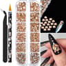 Flatback Pearls Beads 3D Nail Charms Half Round Rhinestones For Nail Art Jewelry  Craft 12