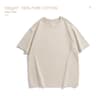 Heavy Cotton Plain TShirt For Men Trendy Casual Summer Short Sleeve Tee In Solid Color 5