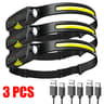USB Rechargeable LED Sensor Headlamp Versatile XPE COB Headlight For Camping Fishing And Outdoor Ad 7