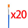 Kids Acrylic Paint Brushes Set Flat Round  Pointed Brush For Crafting Watercolor And Oil Painting 5