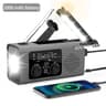 Solar Emergency Radio With Hand Crank  LED Light Waterproof Portable Survival Radio 6
