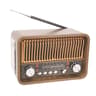 Vintage MultiBand Bluetooth Radio With Flashlight Portable FM AM SW Speaker 0