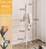 Modern Wrought Iron Coat Rack Stand Floor Standing Irregular Clothes Hanger 7