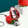 Strawberry Folding Nail Clippers Portable Keychain Nail Cutter For Travel Grooming 3