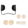 Invisible Silicone Push Up Bra Kit Strapless Backless Adhesive Bra For Deep V Dresses 7