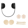 Invisible Silicone Push Up Bra Kit Strapless Backless Adhesive Bra For Deep V Dresses 9
