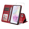 Samsung Galaxy Leather Wallet Case With Card Holder Stand  Screen Protector 10