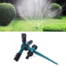 360 Rotating Garden Sprinkler With Adjustable Spray Arms  Spike Base Lawn Irrigation System 0