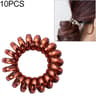 Multicolor Spiral Hair Ties Elastic Hair Coil Ties For No Damage Ponytails 7