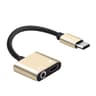 USB C To Adapter With Charging 2 In 1 Audio Splitter Cable For Type C Phones 4