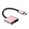 USB C To Adapter With Charging 2 In 1 Audio Splitter Cable For Type C Phones 2