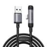 30W Fast Charging Type C To Lightning Cable 90 Degree Braided Charger 4