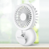 Portable Neck Fan With Clip  Fill Light Mini USB Desk Fan Foldable Handheld Cooling Fan 6