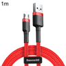Reversible Braided Micro USB Charging Cable Fast Sync Durable Double Sided Cord 8