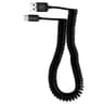 Retractable USB C Cable Fast Charge Data Sync Spring Cord 2M Stretch 1