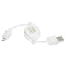 Retractable Micro USB Cable USB Fast Charge Sync Cord Compact Travel Cable 3