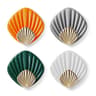 Seashell Adhesive Wall Hooks Set  No Drill Waterproof Bathroom  Kitchen Sticky Hooks 6