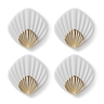 Seashell Adhesive Wall Hooks Set  No Drill Waterproof Bathroom  Kitchen Sticky Hooks 10