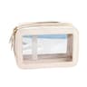 Large Capacity Waterproof Travel Makeup Bag With Wet Dry Separation Transparent Organizer 0