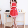 Elegant Sleeveless Apron With Lace Bow Pocket For Cooking Baking  Kitchen Wear 7