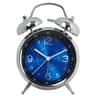 45Inch Electroplated Metal Alarm Clock With Night Light  Quiet Quartz Movement 8