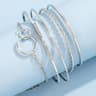 Adjustable Leaf Diamond Lace Bracelet Elegant Alloy Jewelry 4