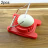 2PCS Egg Slicer Stainless Steel Multifunction Egg Cutter For Boiled  Preserved Eggs 5