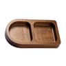 Premium Solid Wood Dipping Dish  Wooden Sauce Plate For BBQ  Hot Pot 6