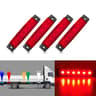 LED Side Marker Trailer Lights 4Pack 6SMD Waterproof Clearance Lamps For Trucks  Trailers 4