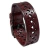 Vintage Leather Bracelet Unisex Retro Hollow Cuff Personalized Wristband 4