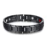 Mens Stainless Steel Bracelet With Gold Plated Magnetic Link Design For Everyday Style 4