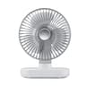 D77 USB Desk Fan Portable Oscillating Fan With Rechargeable Battery And 4 Speed Quiet Cooling 6
